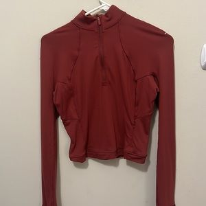Lululemon Rulu Cropped Half Zip